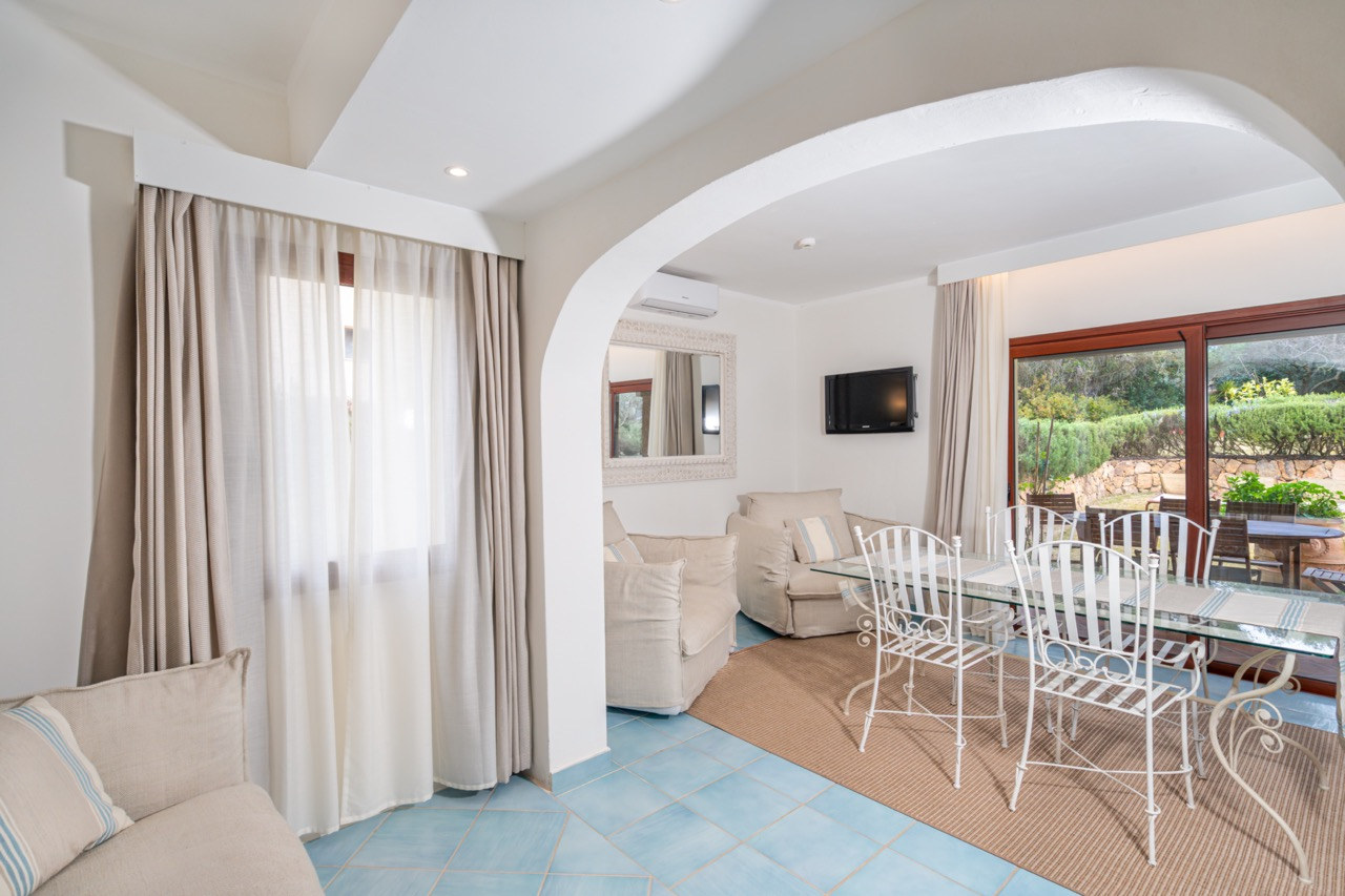 Two-floor Suite lounge at Hotel Sa Pedra, Sardinia